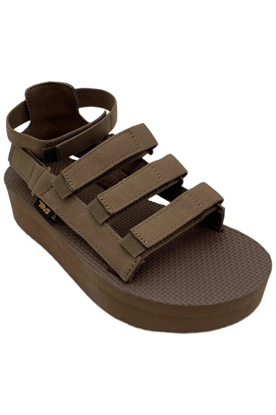 Teva Women's Flatform Mevia Adjustable Sandals Acorn - Medium